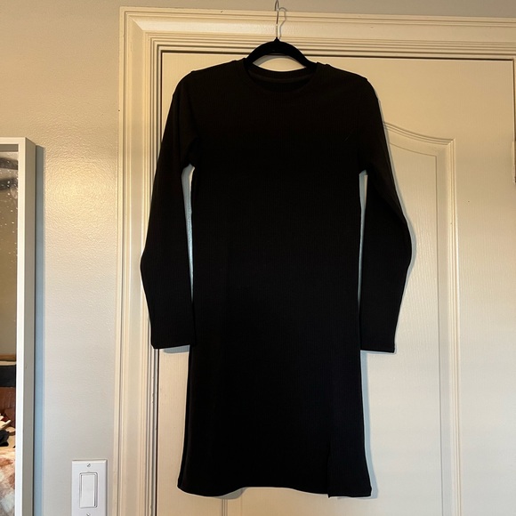 BYLT Basics Black Long Sleeve Dress - Picture 1 of 1